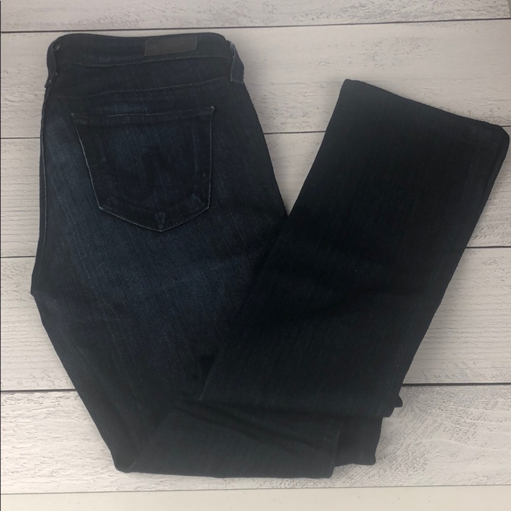 AG “The Ballad” Slim Boot Jeans Dark Wash w/Fading